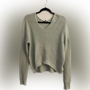 Light mint knitted sweater